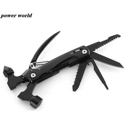 1Pcs Multi-functional Claw Hammer Screwdriver Saw Knife Pliers Tools Set Folding Outdoor Camping Hand Tools
