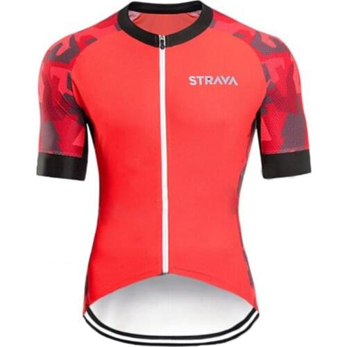 2020 laser cut team STRAVA Bicycle Short Sleeve maglia ciclismo Mens Cycling Jersey Summer quick dry breathable cycle jersey