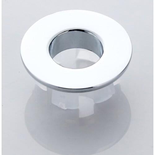 3pcs Greenspring Sink Basin Trim Overflow Cover Brass Insert in Hole Round Caps Brushed Nickel Kitchen Fixture Washing Sinks