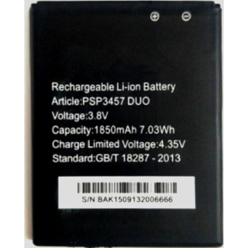 1850mAh TBW5986 Battery For Prestigio Wize F3/PSP3457DUO/PSP3457 DUO/ACCENT TBW5986 Batteries + track code