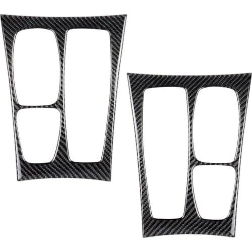 Car Sticker Clear Texture Waterproof Sticker Car Carbon Fiber CD Control Frame Sticker for BMW Left Right Drive