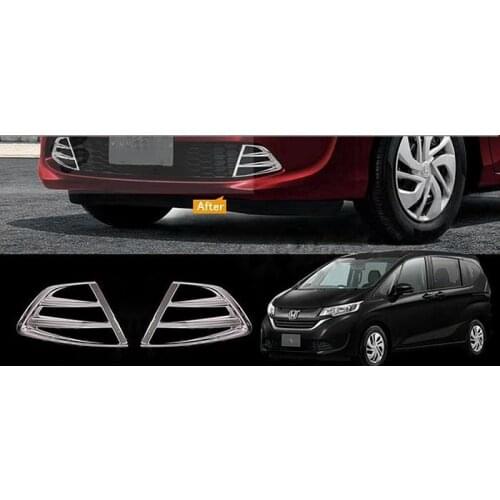 For Honda Freed Front fog lamp cover ABS chrome 2Pcs
