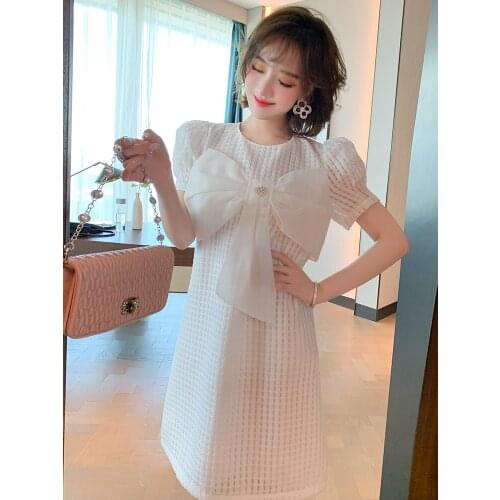 Case grain texture drills very love knot fit the new female summer dress