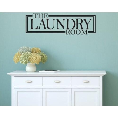 Laundry Room Decor Wall Decals Waterproof Home Wall Stickers Removable Sign Decal Mural House Decoration Wallpaper G587