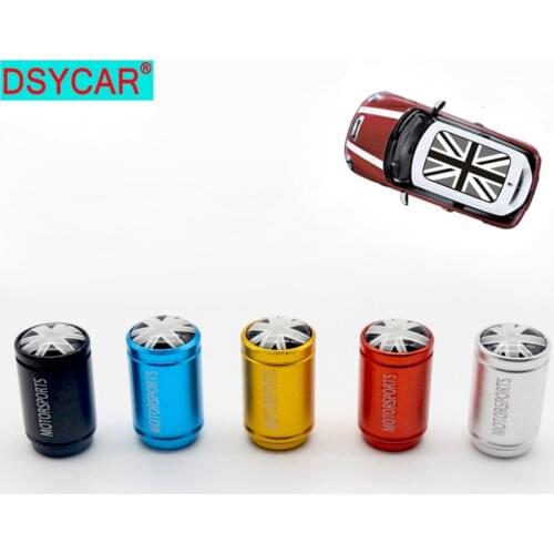 DSYCAR 4pcs/lot Bike Moto Car Tires Wheel Tyre Rim Valve Caps Dust Cover Car Styling for Fiat Audi Ford Bmw Mini VW car Lada