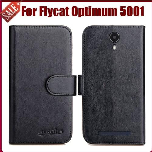 Hot Sale! Flycat Optimum 5001 Case New Arrival 6 Colors High Quality Flip Leather Protective Cover Phone Bag