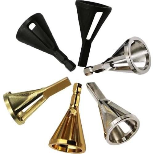 Hot Fashion Hex Triangle Shank Stainless Steel Remove Burr Tools for Drill Bit Wood Drilling Deburring External Chamfer Tool