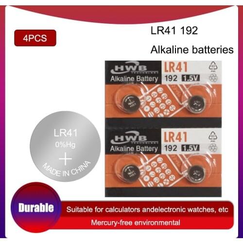 4pcs for Maxell 192 Original 1.5V 0%Hg Button Cell Batteries LR41 192 SR41 AG3 G3A L736 192 392A For calculator toy smart watch