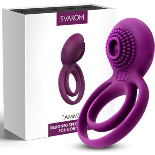Penis Ring Vibrator Silicone Double Rings For Cock Balls Silicone Cockring For Couples Adult Sex Toys For Men