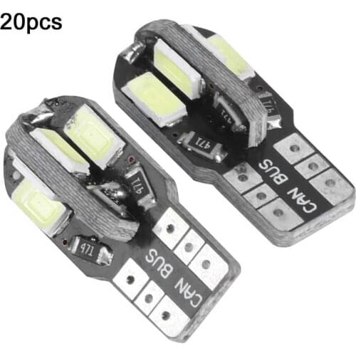 Lada niva 20pcs 8LED Car Side Wedge Light Bulb for Canbus T10 194 168 W5W 5730 car accessories
