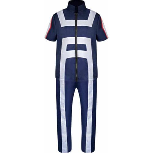 My Hero Academia Boku No Hero Cosplay Costume Men Women School Uniform Gym Suit Tshirt Pants Midoriya Izuku Todoroki Shouto