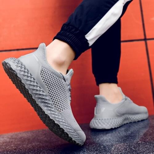 Sapato spring mesh sneakers Sneakers s informales 2020 mens knitting black hombre zapatos espadrilles fashion white sports Men