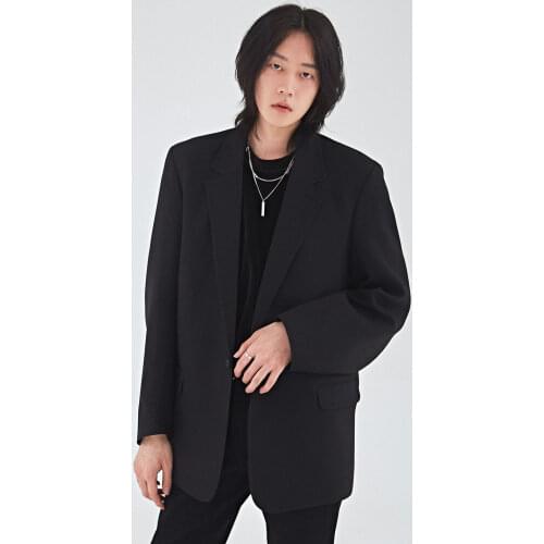 2021 spring and autumn new casual suit mens Korean Japanese loose trend versatile mens large suit coat