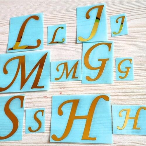 1 Set Epoxy Resin Mold Filler 26 Letters UV Filling Stickers DIY Crafts Making Filler Decal DIY Art Crafts Decorations