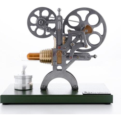 NFSTRIKE Retro Stirling Engine Motor External Combustion Engine Science Educational Model Decoration with Metal Base