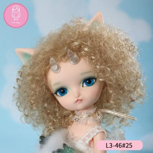 BJD Wig For Doll 1/3 wool Roll Diy High-temperature Dollsome IP SD Long Straight Hair Accessories