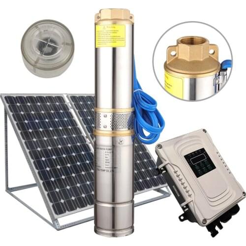 Plastic impeller brushless dc solar pump submersible with panel solar power pump solar panel and water pump