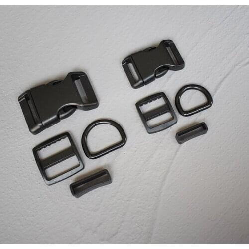 10 Sets 20/25mm Plastic Buckle Strap Rectangular Buckle Adjuster For Bag Pet Dog Collar Necklace Sewing Handmade Accessory 4sP