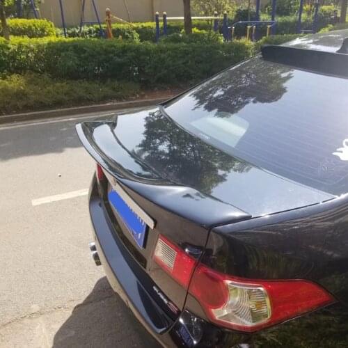 Use For Honda Accord Euro Acura TSX Spoiler 2009--13 Year Real Glossy Carbon Fiber Rear Wing Sport R Style Accessories Body Kit