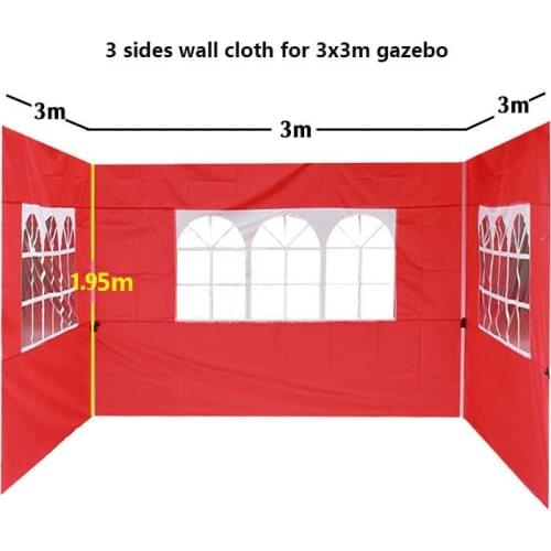 Portable Oxford Cloth Rainproof Garden Shade Party Waterproof Canopy Side Replacement Covers Shelter Gazebo Accessories