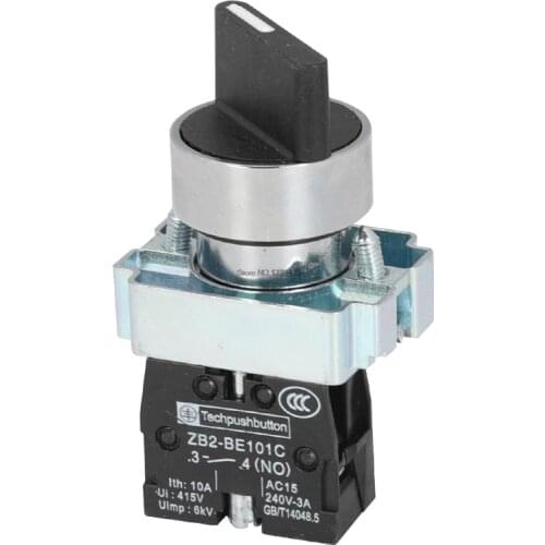 Silver Contact Knob Push Button Switch 2 3 Position ZB2 XB2-BD33C XB2-BD25 XB2-BD33 XB2-BD45 XB2-BD53