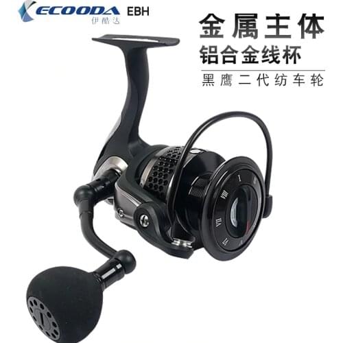 ECOODA EBH II 1000 1500 2000 3000 4000 4500 5000 Pre-loading Spinning Wheel Drag Power 3-10kg Saltwater Fishing Reel