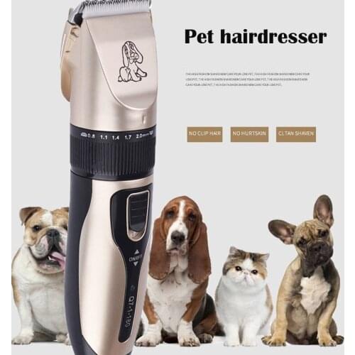 Pet Dog Hair Trimmer Metal Professional Hair Clipper Electric Cordless Hair Grooming Home Haircut Trimmer