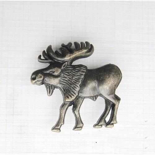 Vintage Furniture Cabinet Knobs And Handles Bronze Tone Pattern Drawer Cabinet Desk Door Pull Handle like deer