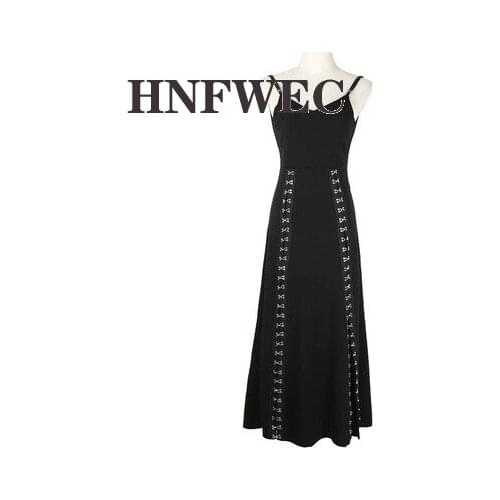 Slim Womens Dress V Neck Sleeveless Sling High Waist Backless Large Size Summer Dresses Female 2020 Streetwear Tide K314