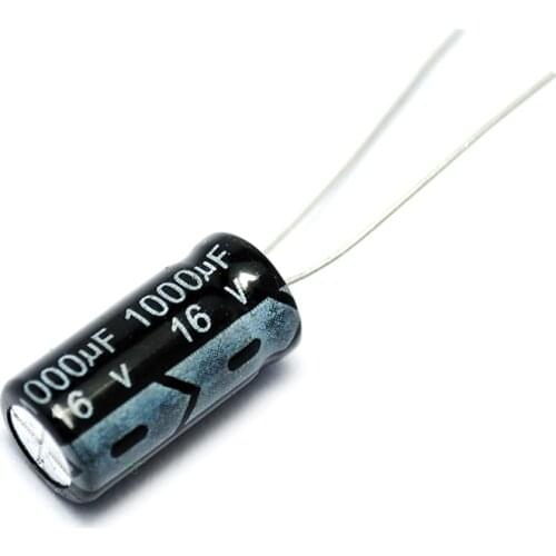 10PCS/LOT Electrolytic Capacitor 16V/1000UF 8*16MM 16V 1000UF