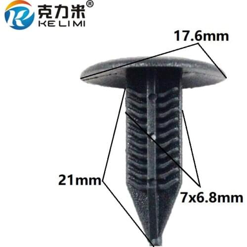 100 Pcs Heat shield Trim Panel Plastic Rivet Auto Fastener Clip For Toyota