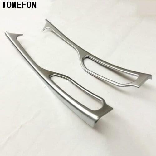 2Pcs For Honda City 6th 2014 2015 2016 LHD ABS Chrome Handbrake Panel Decoration Cover Trim Car Accessories Interior