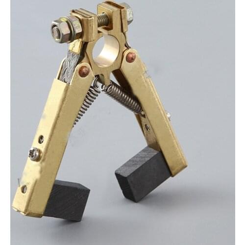 220V motor carbon brush holder assembly 380V universal herringbone bracket grip brush high-power v-shaped copper carbon brush ho