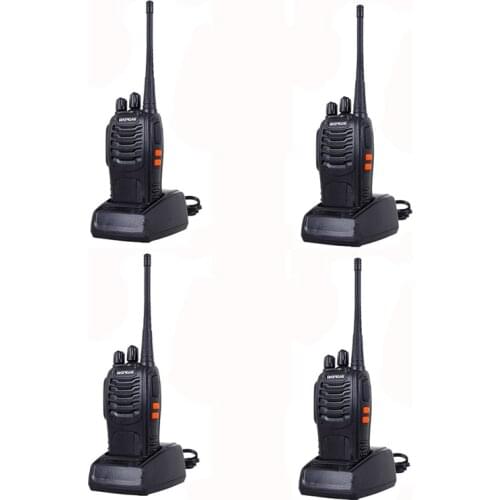 4PCS Walkie Talkie tolki Pofung 888s Baofeng Bf-888s For Two Way Radio Station waki taki Uhf Cb Radio Handheld Radio Transceiver