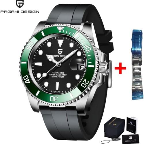 2020 PAGANI DESIGN New Mens Watch Automatic Mechanical Clock Stainless Steel Explorer Clock Sapphire Luxury Relogio Masculino