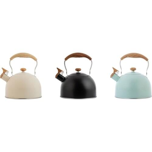 Whistling Kettle 2.5L Stainless Steel Tea Kettle Water Bottle Tea Pot Kitchenware for Gas Stove Induction Cooker