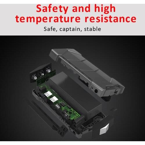 Black Car Emergency Booster Automobile Starting Device Battery Charger 10800mAh ABS Jumpstarter Power Bank Battery Jump Starter