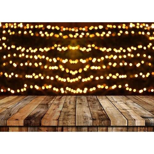 Wooden Plank Light Flare Bokeh Photo Background Custom Backdrops for Children Baby Pets Toy Portrait Photocall Photography Props