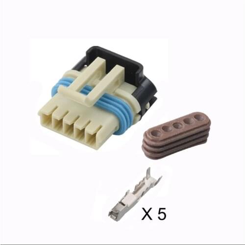 DJ7052Y-1.5-21 car wire female connector Exhaust gas recirculation valve EGR valve harness connector 5Pin Include terminals seal