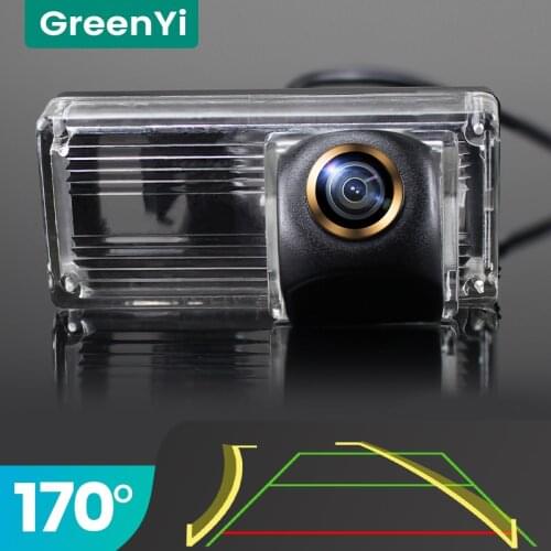 GreenYi Trajectory 170° AHD Car Rear View Camera for Toyota Land Cruiser LC 100 120 200 Prado Night Vision Reverse Reversing