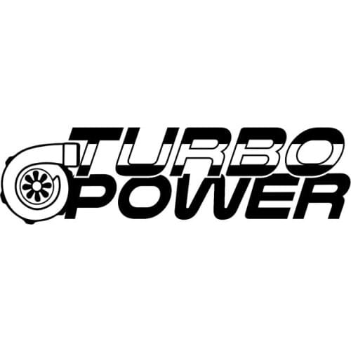 TURBO POWER Interesting Car Sticker Fashion Booster Stickers PVC Bumper Decoration Accessories Waterproof Sunscreen Decals