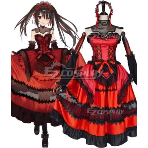 Date A Bullet Tokisaki Kurumi Nightmare Fancy Lolita Girl Princess Dress Halloween Carnival Party Dress Cosplay Costume E001