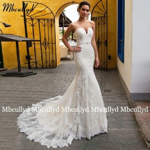 Кружевные свадебные платья Mbcullyd China At AliExpress