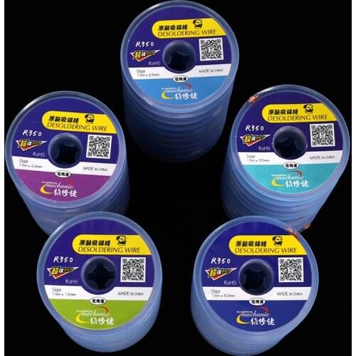 MECHANIC Solder Wick Remover 1.5/2.0/2.5/3.0/3.5mm Environmentally Desoldering Wire Braid BGA Soldering Repair Tools