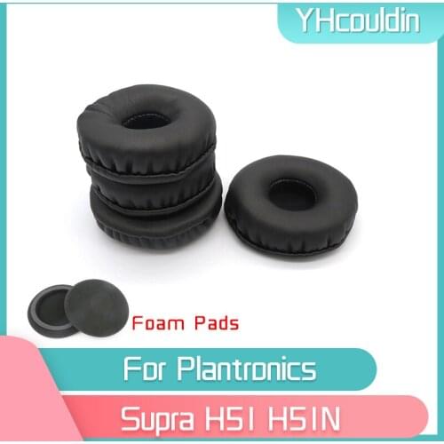 YHcouldin Earpads For Plantronics Supra H51 H51N Headphone Accessaries Replacement Wrinkled Leather
