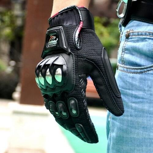 2019 MADBIKE Knight motocross motorcycle racing glove breathable drop resistance stainless steel full finger motorbike gloves