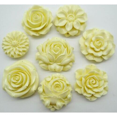 Natural stone Chinese Organic Cinnabar carved flower charm Pendant for diy Jewelry making Necklace Women Accessories Charm Gift