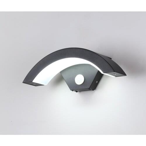 Lámpara de pared impermeable con Sensor de movimiento PIR para exteriores, luz LED para porche, jardín, lámparas de pared para p