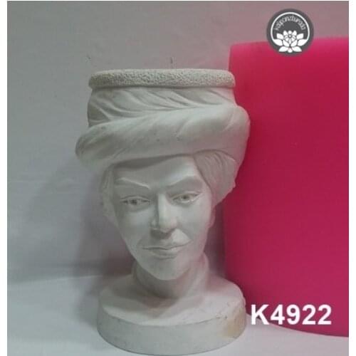 Man Flower Pot Silicone Mold