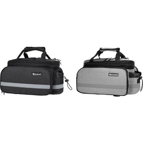 WEST BIKING Waterproof Bike Seat Pannier Pack Luggage Cycling Bag 10-25L Bicycle Rear Rack Trunk Bag with Rain Cover